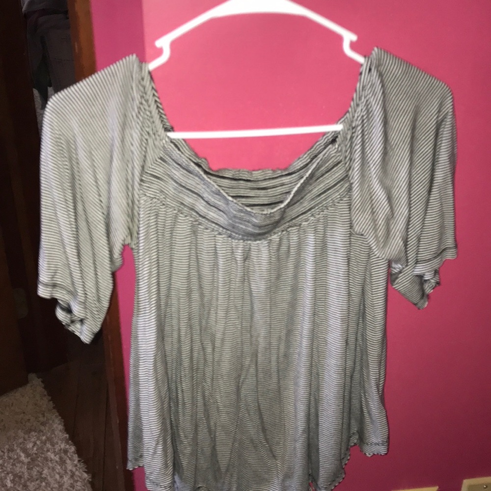 black striped tee